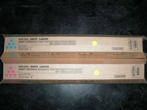 Genuine Ricoh Savin Lanier MP C3501/C9135/LD635C C3300/C3333/LD533 841422 841423