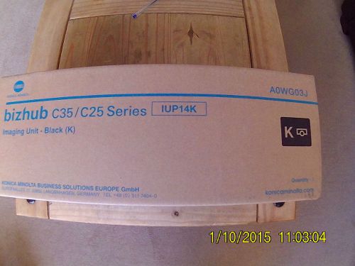 KONICA MINOLTA IUP14K BLACK IMAGING UNIT A0WG03J BIZHUB C25 C35 SERIES