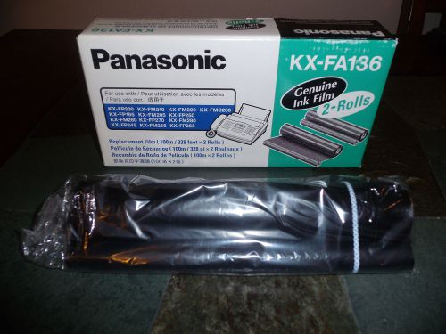 Panasonic KX-FA136 Genuine New Ink Replacement Film for Fax Machine 1 Roll