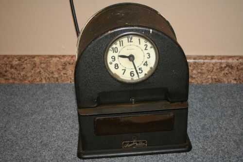Vintage Antique Simplex Time Recorder Time Clock Model TCF10R4