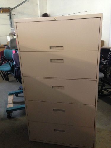 ***lot of 3 5drawer lateral files by steelcase office furn model 836561hf 36&#034;w** for sale