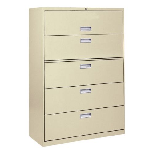 Lateral file cabinet w/ five drawers for sale