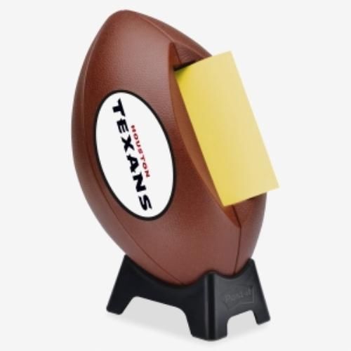 Post-it Popup Football Team Logo Note Dispenser - 3&#034; X 3&#034; - Holds 50 (fb330hou)