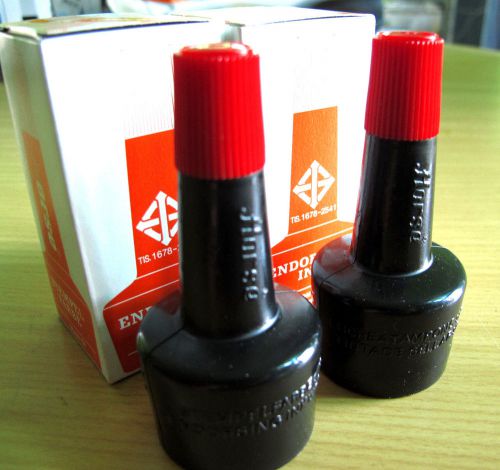 Refill ink for stamp pad non toxic usa certified endorsing ink no oil 2 red for sale