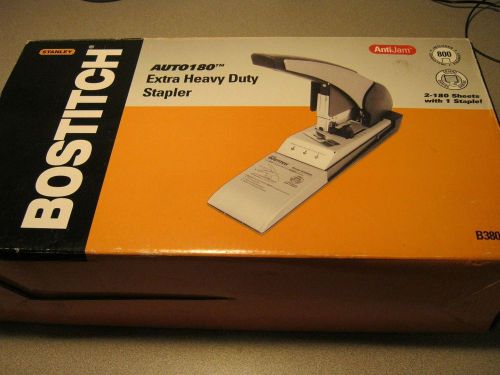 New ! Stanley Bostitch Auto 180 Extra Heavy Duty Stapler B380HD BOSB380HDBLK