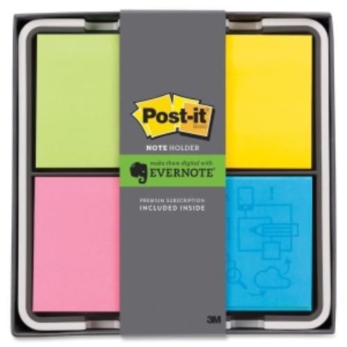 Post-it Note Holder, Evernote Collection, Quad - Assorted (NH654EV4)