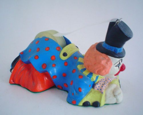 Vintage Ceramic Clown Tape Dispenser