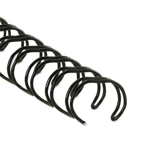 Wire Bindings, 1/4&#034; Diameter, 35 Sheet Capacity, Black, 25/Pack