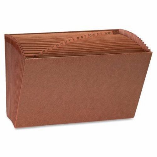 Sparco Accordion Files,No-Flap,21 Pckts,A-Z,Legal,15&#034;x10&#034;,Brown (SPR26537)