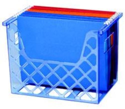 OfficeMate Blue Glacier Desktop File Organizer Stepped Insert &amp; Handle Grips