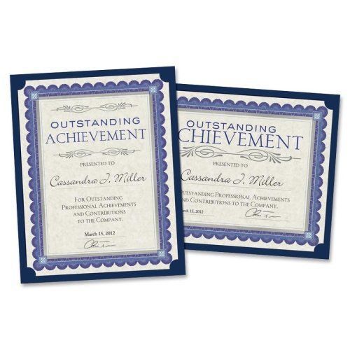 Southworth Linen Certificate Holder Linen Navy Blue 10/Pack Holds 8 1/2&#034; x 11&#034;