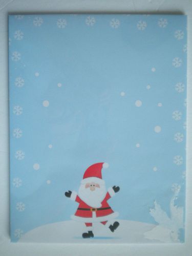 *NEW* ~ 25 Decorative Christmas &#034;HAPPY SANTA&#034; Computer Stationery Sheets