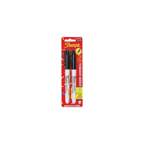 SANFORD 30162PP Sharpie(R) Fine Point Permanent Marker - Black 2-Pack