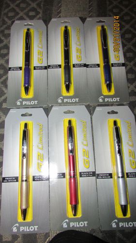 LOT(6)  PILOT G2 LIMITED PENS Full Set