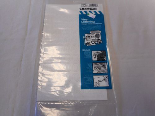 Chartpak Vinyl Numbers 3/4&#034; White 2-packs(NEW) 01126