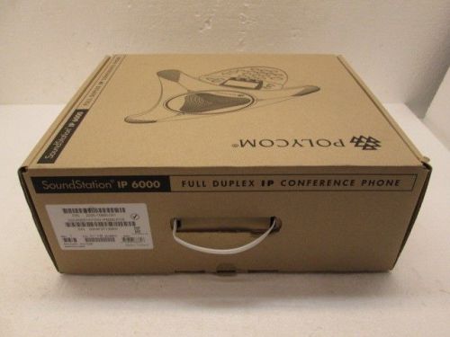 Polycom soundstation ip 6000 poe conference voip phone 2200-15600-001 for sale