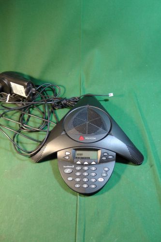 Polycom SoundStation 2 Conference Speaker Phone, 2201-16200-601 w/ AC   #2863