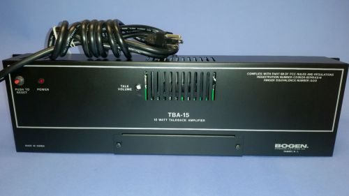 Bogen - TBA15 - Talkback Amplifier