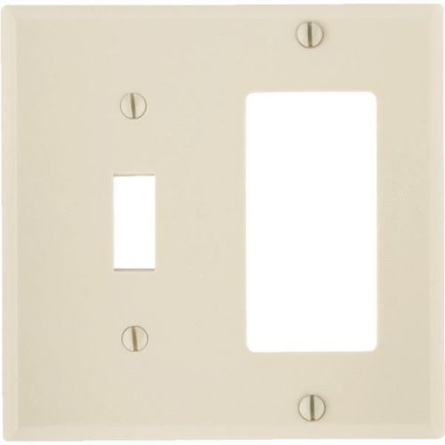 Leviton 80405I Rocker/Toggle Combination Wall Plate-IV COMBO WALL PLATE