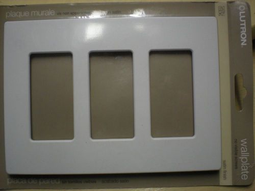 Lutron Wall Plate SC-3-SW  Snow satin finish