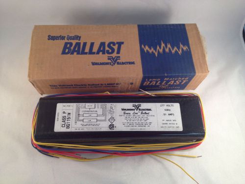 Valmont Electric Rapid Start Ballast 8G1151W Class P 277 Volts 60Hz .91A NIB!