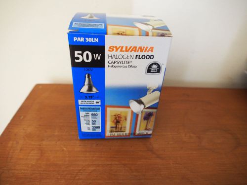 Lot of 2 Sylvania 50W Capsylite Halogen Flood Bulb PAR 30LN 130V long neck