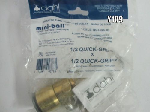 Dahl brothers canada lt 121lb-qg3-qg3d valve 1/2quick w drain for sale