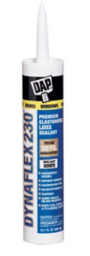 Dap Dynaflex 10.1 OZ, White, Premium Elastomeric Latex Sealant 18275