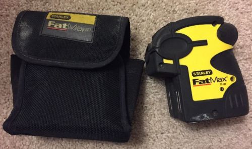 *USED* STANLEY FAT MAX 77-189 SELF LEVELING BOB LASER LEVEL &amp; CASE