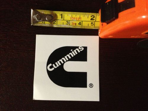 2 Cummins Hard Hat Helmet Diesel Smoke Decal Sticker 2X2 NEW Window LOT