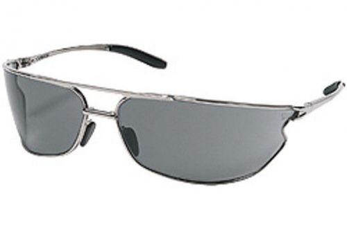 *$12.49**new! crews barbwire safety glasses*chrome/gray*free expedited shipping* for sale