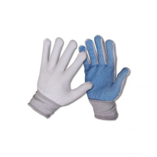 1 pairs work gloves nylon dot palm coating quality nitrile rubber coated -medium for sale