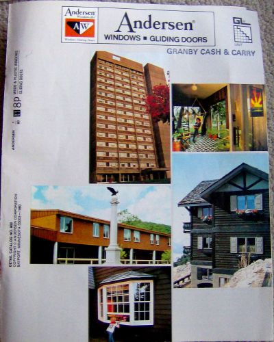 vintage 1970s ANDERSEN WINDOWS catalog  ARCHITECTURE mid century CONSTRUCTION