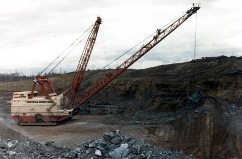 1975 ? central ohio coal dragline crane photo c3865-nakxte for sale