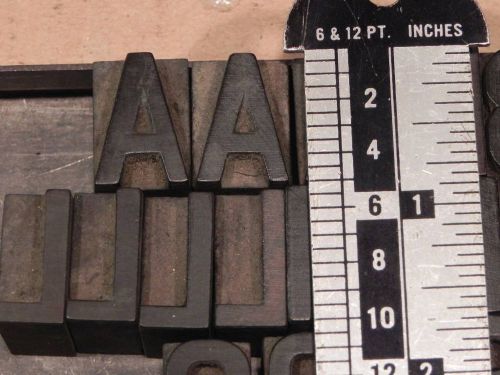 Letterpress Wood Type: Gothic 5 Line (~7/8&#034;)