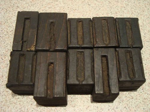 Greece 10 antique letters &#034;P&#034; Pi - Greek alphabet wood press printing blocks