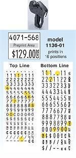 MONARCH 1136 PRICING GUN LABELING SYSTEM