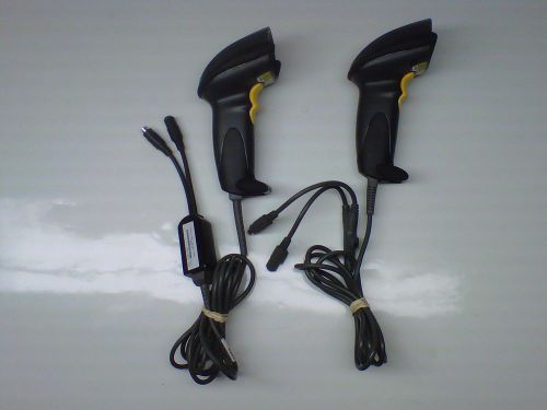 Lot Of 2 Symbol Handheld Barcode Scanner PS2 DS6608-SR20007