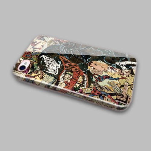 THE VENOM SPIDERMAN COMIC COLLAGE LOGO SUPERHERO IPHONE 4 5 6 6 PLUS CASE