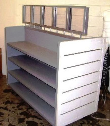 T Shirt Cart w/ Slatwall Designer Shelving Store Fixtures NIB Clothing Displays