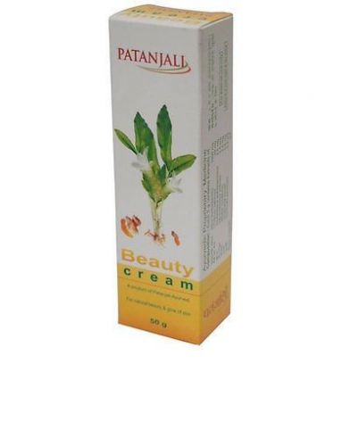 Divya herbal patanjali beauty cream glowing &amp; beautiful skin naturally - 50gm for sale