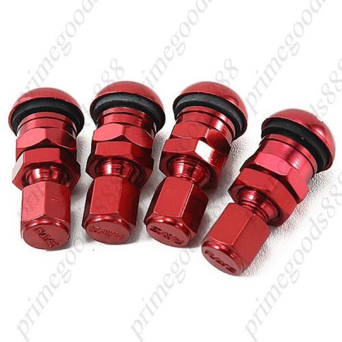 4 aluminum car wheel cap tyre tire cover value stems caps bbs racing bike red for sale