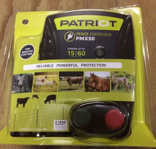 Patriot PMX50 Fence Charger/Energizer 15 miles/60 acres