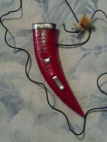 SCABBARD RED W/ BLACK STRING LK - GAMEFOWL SHIPS FREE