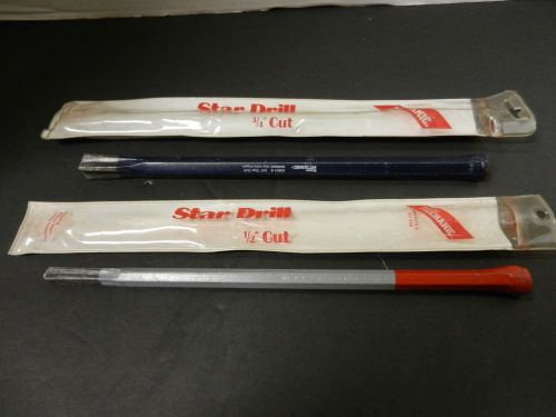 2 Star Drills (Master Mechanic Professional Series) 3/4&#034; &amp; 1/2&#034; Cut