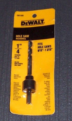 DeWALT DW1800 1/4&#034; Shank Mandrel (Fits Hole Saws 9/16&#034; - 1-3/16&#034;)