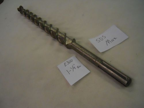 NEW 1-1/4&#034; DIAMETER BOSCH SDS MAX CARBIDE TIP HAMMER DRILL BIT 21&#034; GERMAN E300