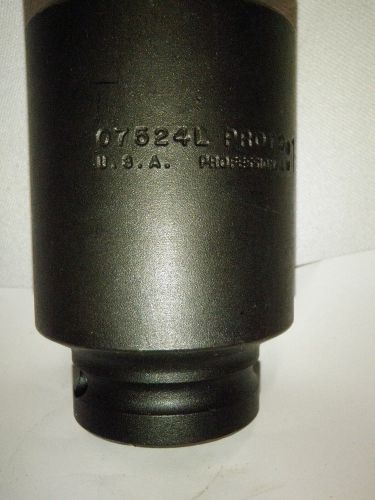 PROTO SOCKET 07524L 1-1/2&#034; 3/4 DRIVE 6 POINT MUST L@@K