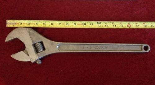 UTICA 18&#034; ADJUSTABLE WRENCH Heavy Duty Tool