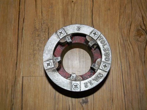 Toledo no 12-2 conduit or plumbing 2&#034; pipe threader thread die for sale